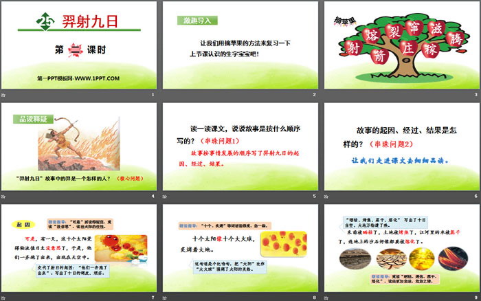 《羿射九日》PPT免费课件