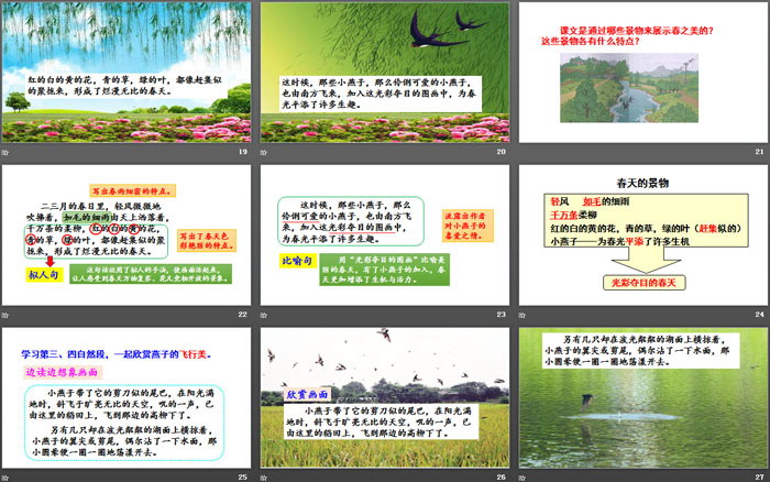 《燕子》PPT课件下载