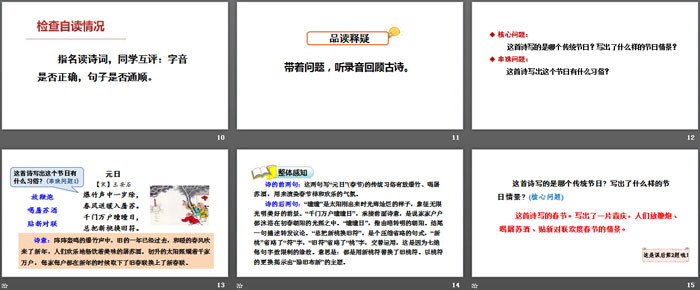 《元日》古诗三首PPT