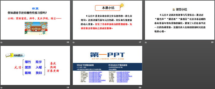 《元日》古诗三首PPT