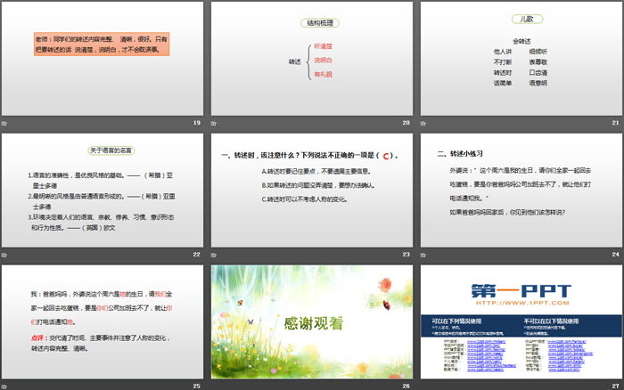 《转述》口语交际PPT课件