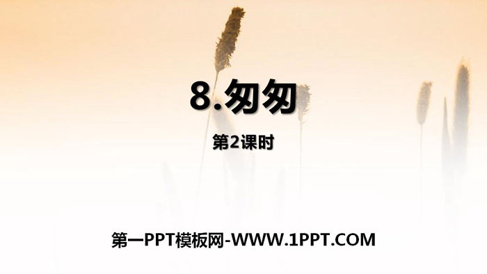 《匆匆》PPT(第2课时)