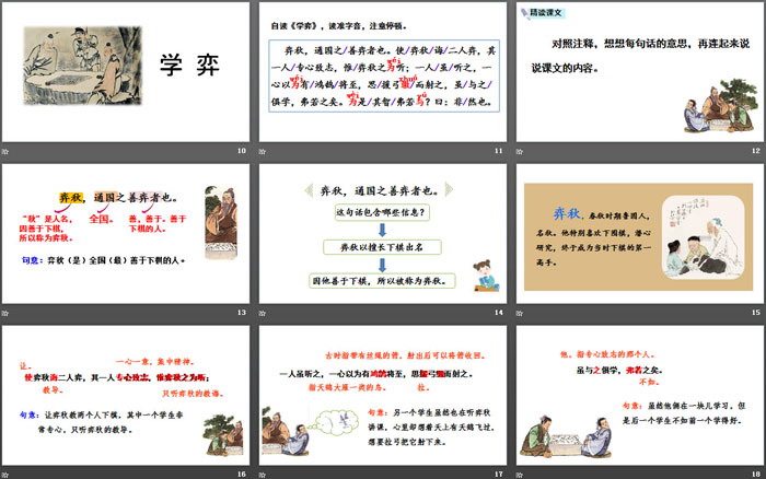 《学弈》文言文二则PPT
