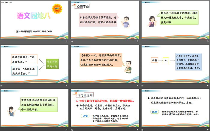 《语文园地八》PPT(五年级下册)