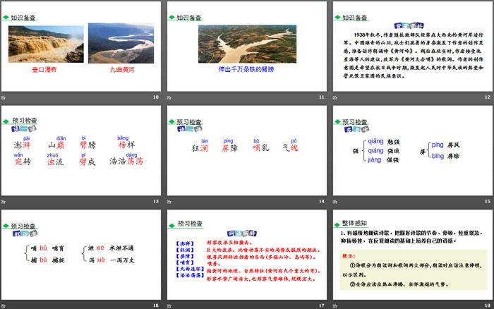 《黄河颂》PPT教学课件