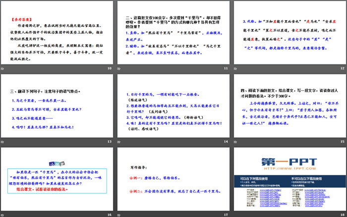 《马说》PPT精品课件