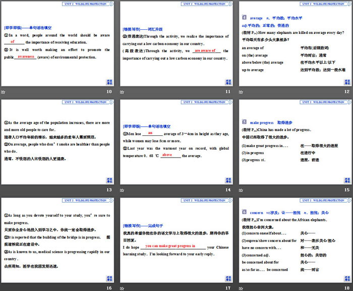 《Wildlife Protection》SectionⅡ PPT