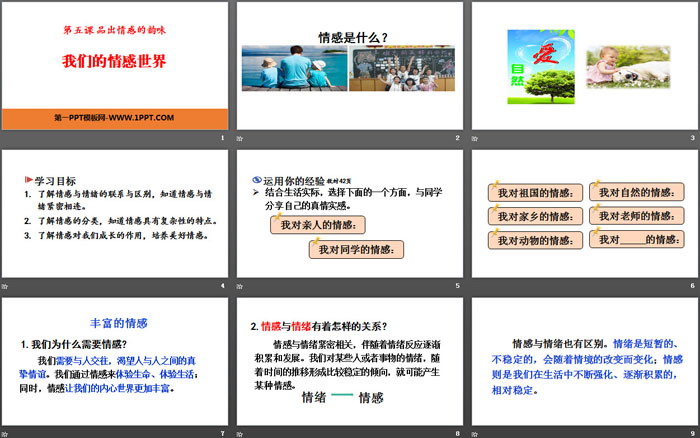《我们的情感世界》PPT课件