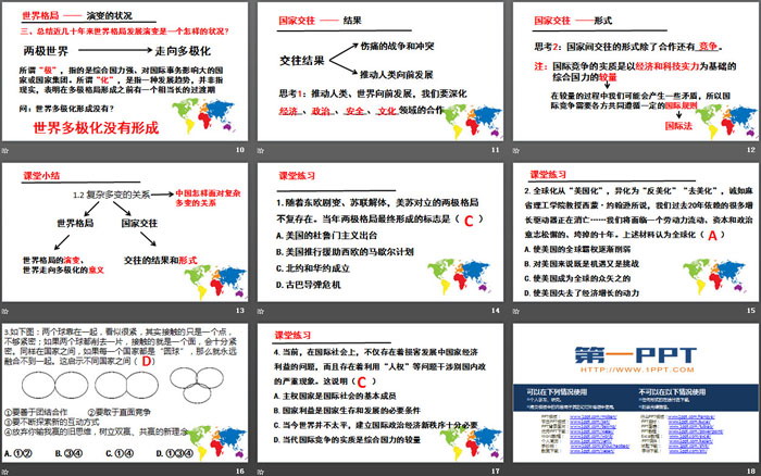 《复杂多变的关系》同住地球村PPT