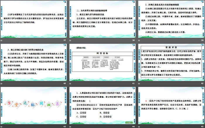 《古代世界的帝国与文明的交流》古代文明的产生与发展PPT