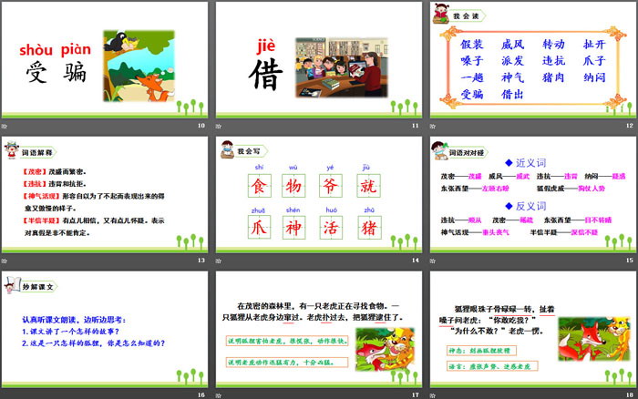 《狐假虎威》PPT优秀课件