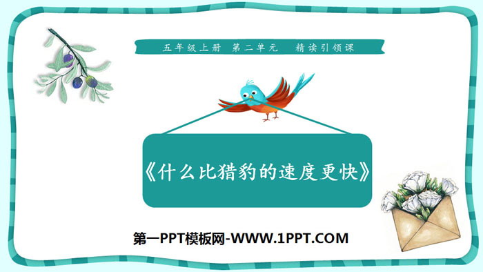 《什么比猎豹的速度更快》PPT教学课件