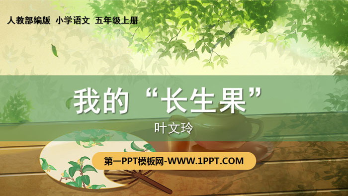 《我的“长生果”》PPT免费下载