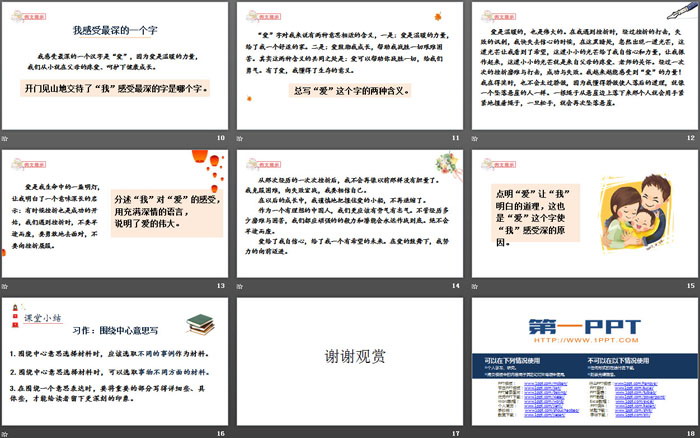 《围绕中心意思写》PPT课件下载