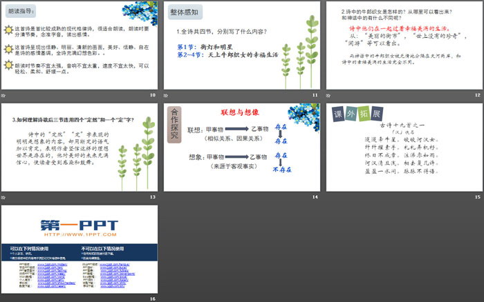 《天上的街市》PPT免费课件