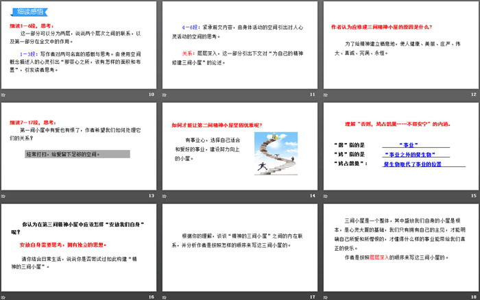 《精神的三间小屋》PPT优秀课件下载
