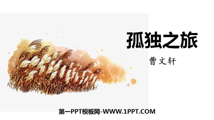 《孤独之旅》PPT免费课件