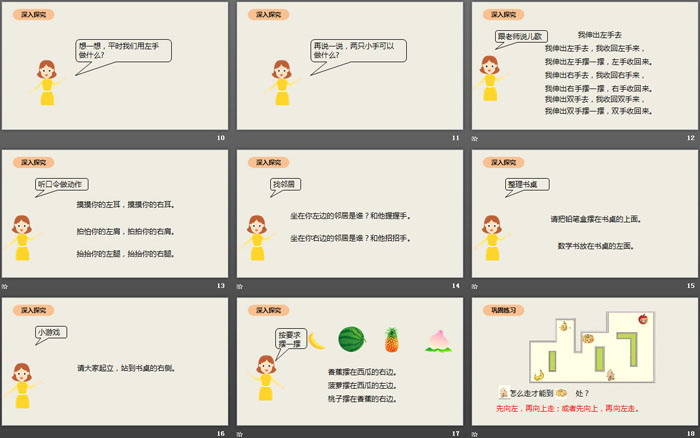 《左右》位置PPT
