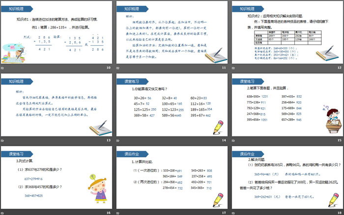 《加法》万以内的加法和减法PPT下载