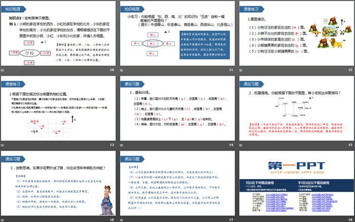 《认识东、南、西、北》位置与方向PPT课件