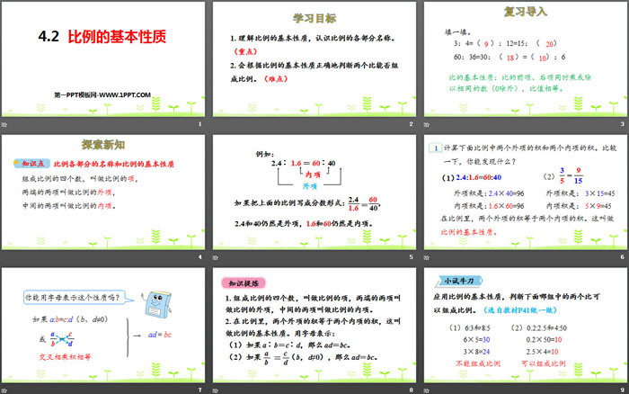 《比例的基本性质》比例PPT