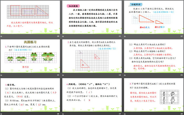 《图形的放大与缩小》比例PPT