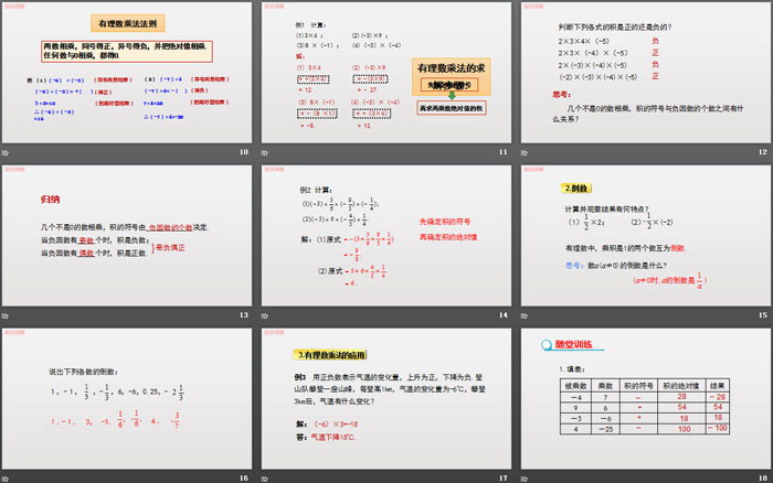 《有理数的乘法》有理数PPT(第1课时)