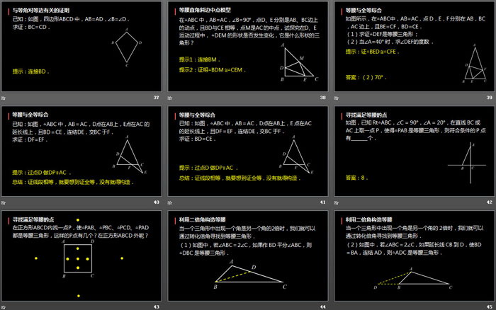 《等腰三角形的判定》轴对称PPT