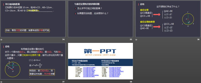 《垂直于弦的直径》圆PPT下载