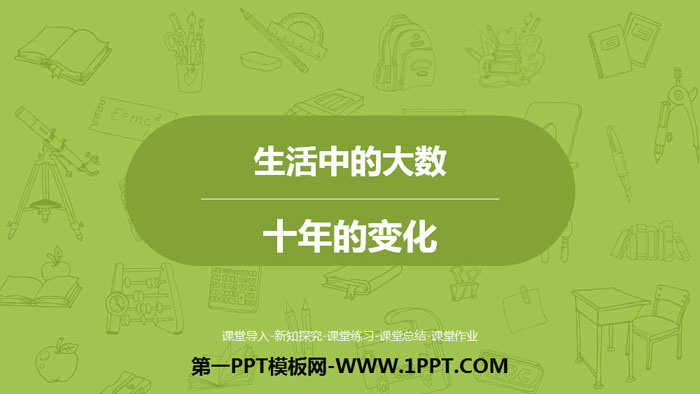 《十年的变化》加与减PPT下载
