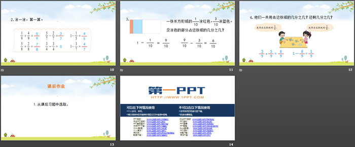 《吃西瓜》认识分数PPT