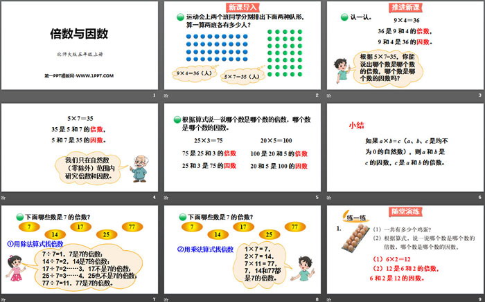 《倍数与因数》倍数与因数PPT