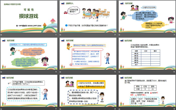 《摸球游戏》可能性PPT教学课件
