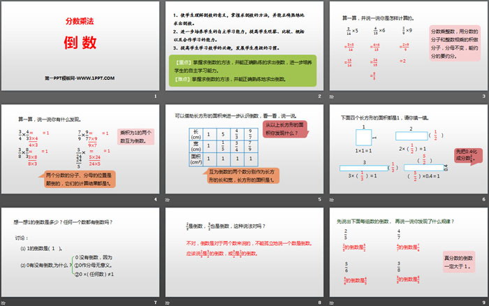 《倒数》分数乘法PPT