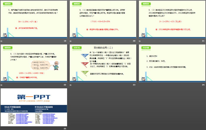 《百分数的应用(二)》PPT下载