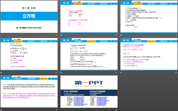 《立方根》实数PPT免费课件