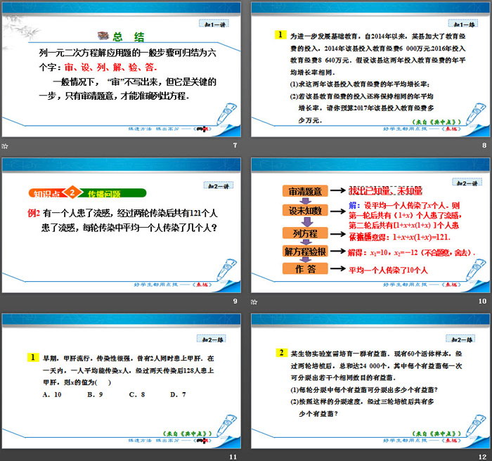 《应用一元二次方程》一元二次方程PPT(第3课时)