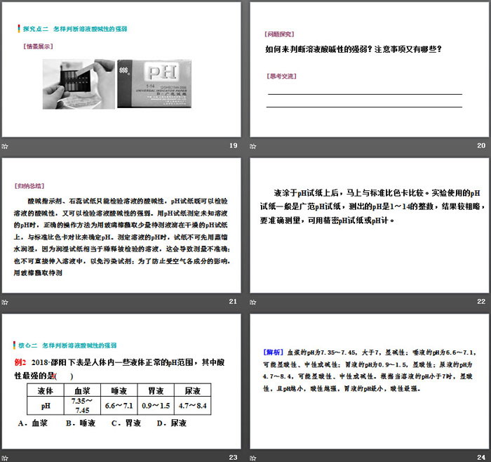《溶液的酸碱性》常见的酸和碱PPT