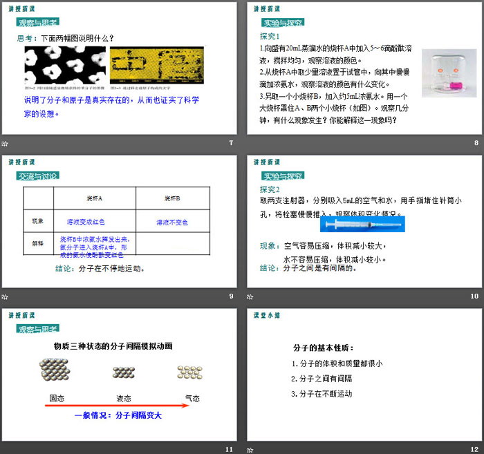 《分子和原子》物质构成的奥秘PPT(第1课时)