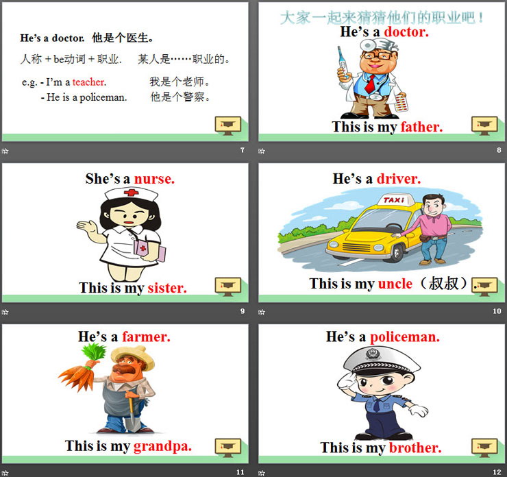 《She\s a Doctor》Family PPT课件