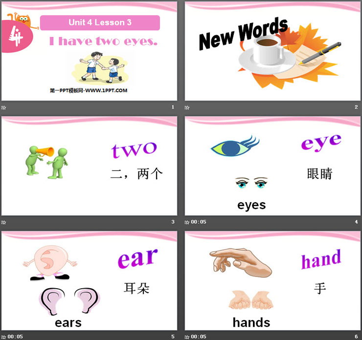 《I Have two eyes》Body PPT课件