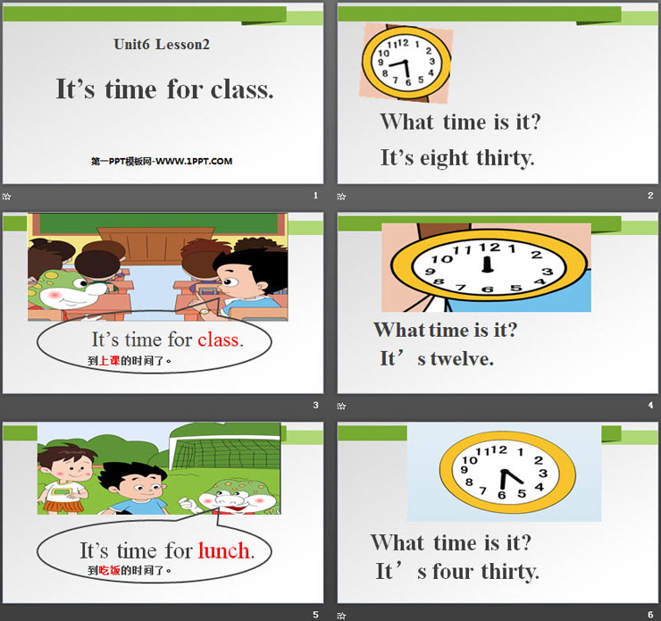 《It\s time for class》Time PPT课件