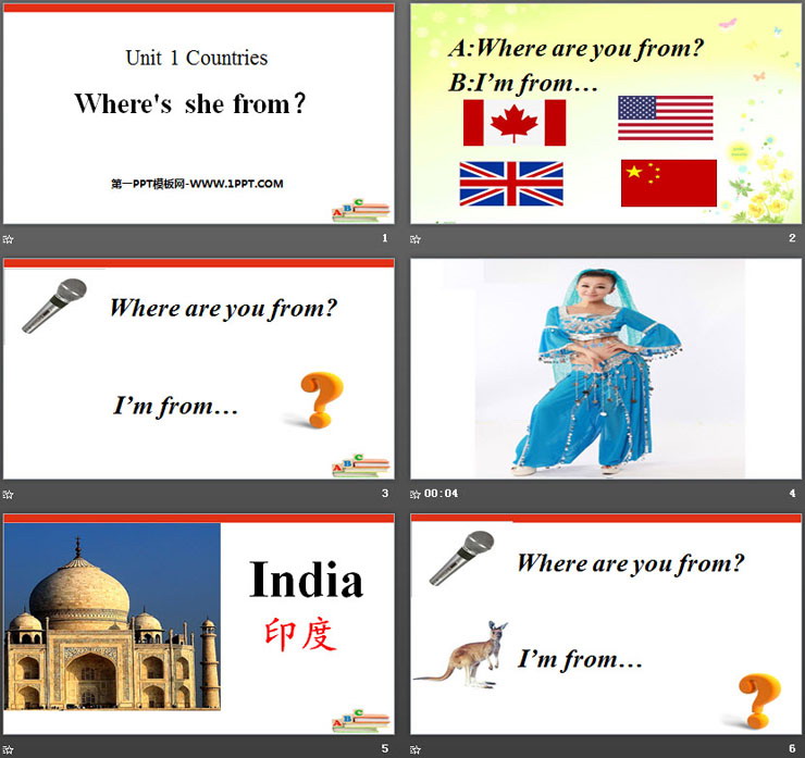 《Where\s she from?》Countries PPT
