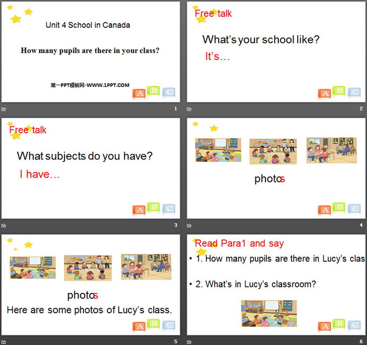 《How many pupils are there in your class?》School in Canada PPT