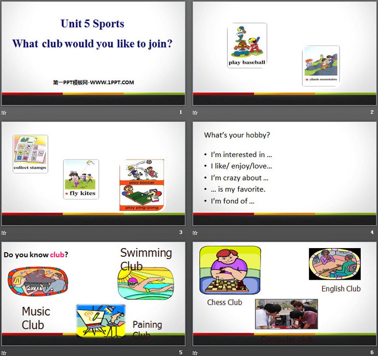 《What club would you like to join?》Sports PPT课件