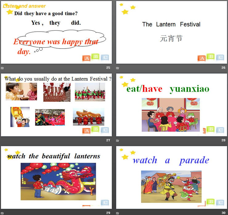 《Everyone was happy that day》Winter Holidays PPT课件