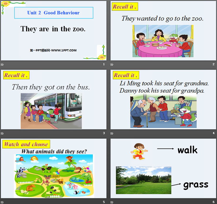 《They are in the zoo》Good Behaviour PPT课件