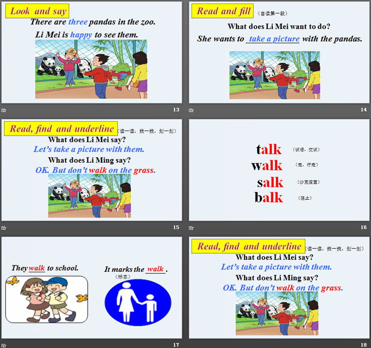 《They are in the zoo》Good Behaviour PPT课件