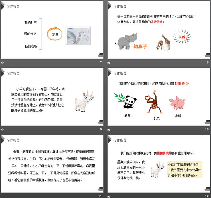 《我的动物朋友》PPT课件下载