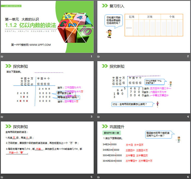 《亿以内数的读法》PPT
